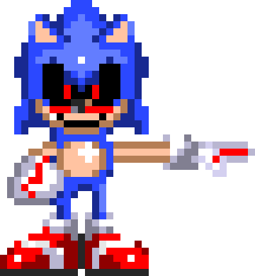 Sonic exe one last round sprite Transparent by glitchy1029 on